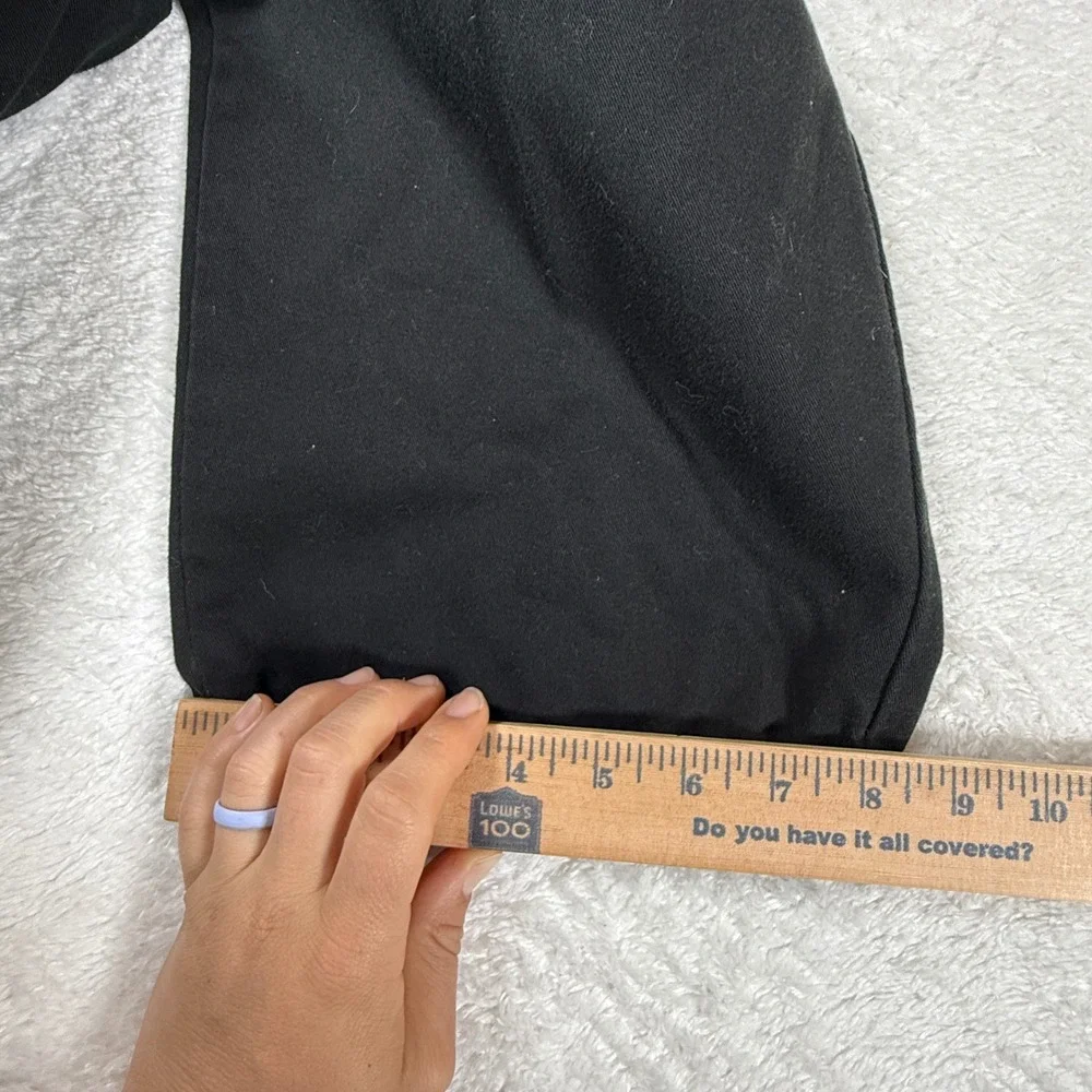 Polo Ralph Lauren Andrew Pant Mens 38/30 Pants Black Pleated Cuffed Cotton